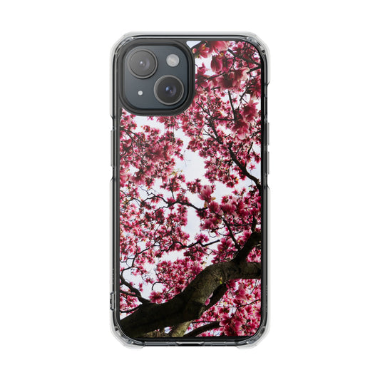 Pink Flower - Magnetic Clear Impact Cases