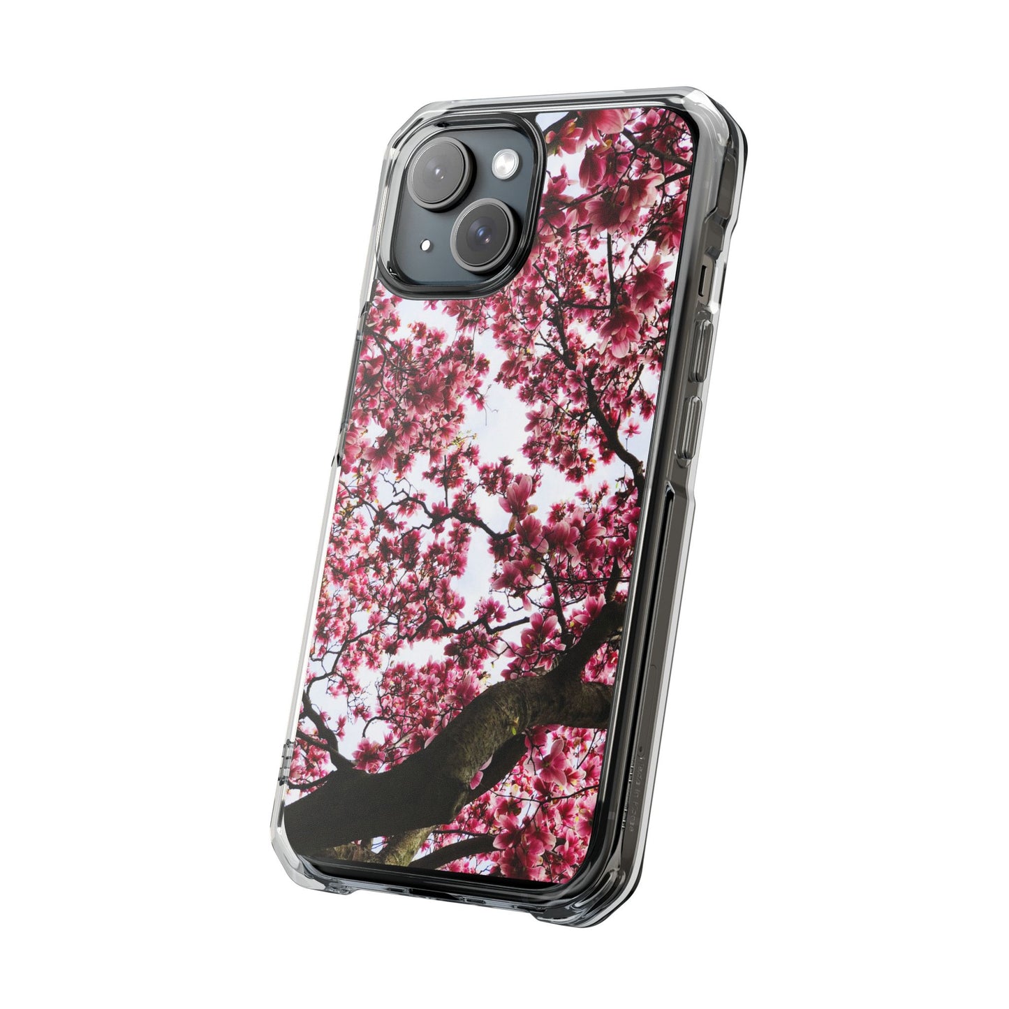 Pink Flower - Magnetic Clear Impact Cases