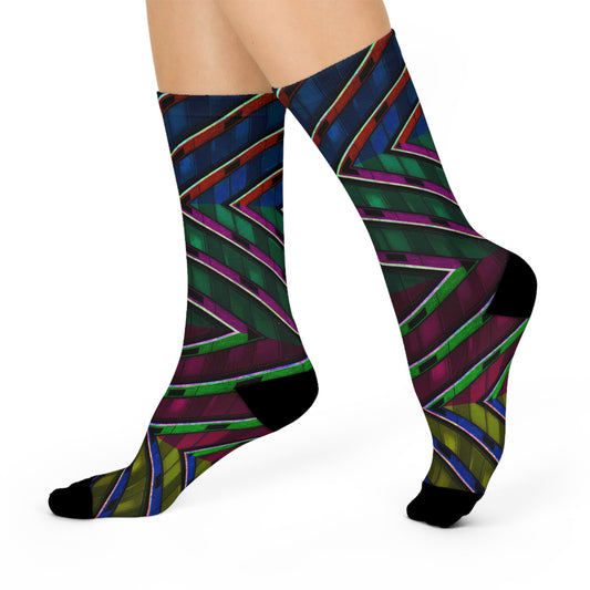 Chrome Color Cushioned Crew Socks